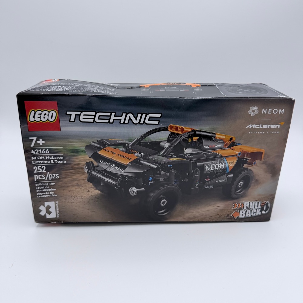 LEGO Technic 42166 NEOM McLaren Extreme E Team Pull-Back Race Car Set 252 Pcs